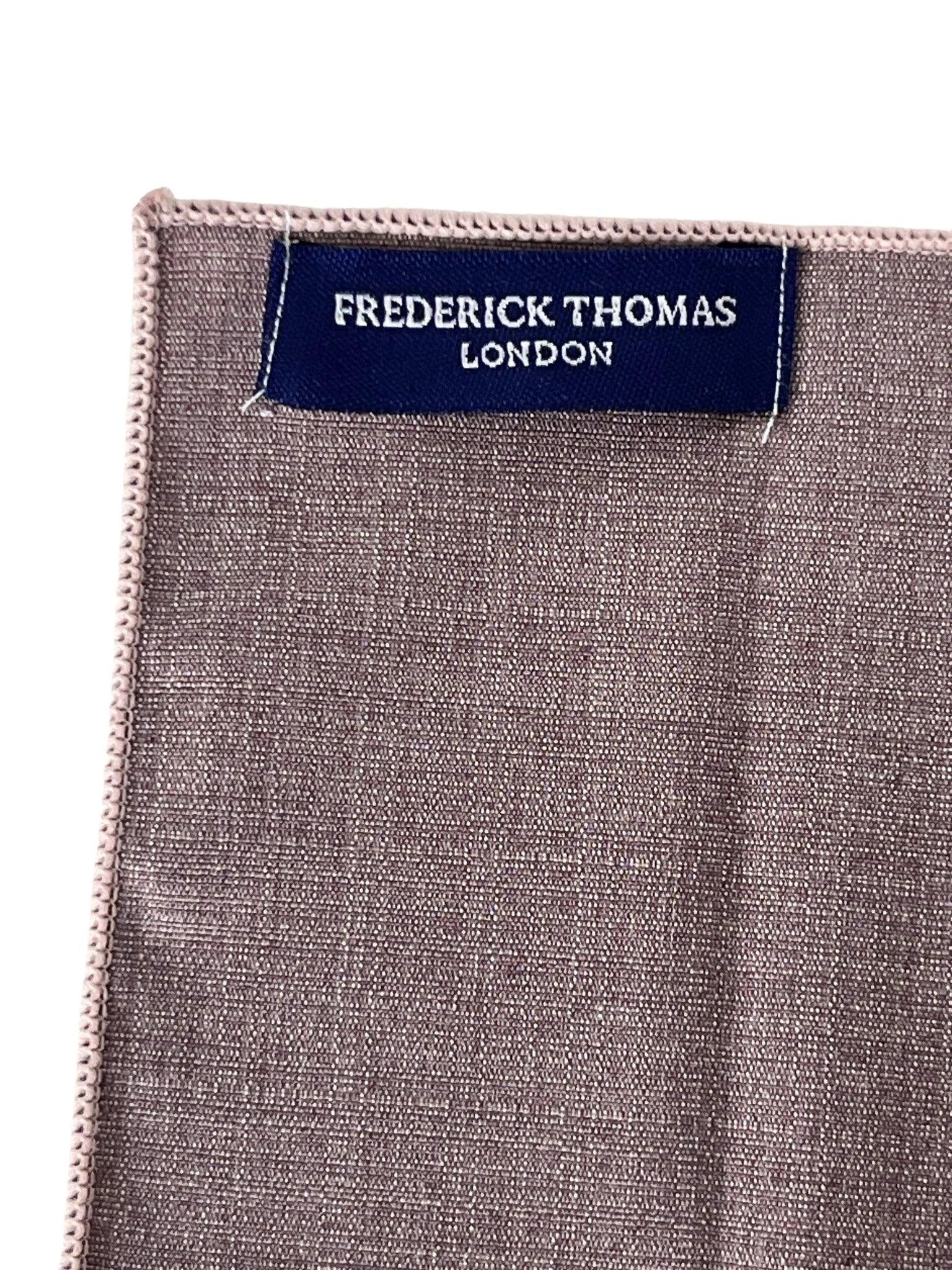 Mauve Brown Bamboo Pocket Square - Handmade Bamboo Accessory With Luxurious Soft Handle And Natural Drape by Frederick Thomas Handmade Mens Ties