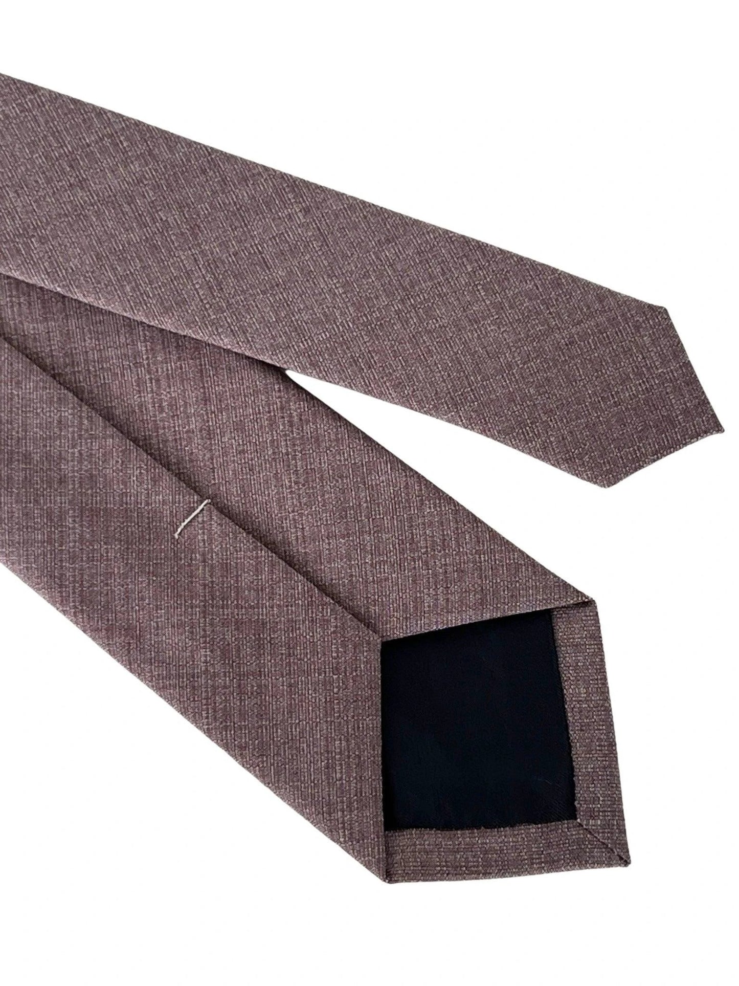 mauve brown bamboo tie by Frederick Thomas Handmade Mens Ties