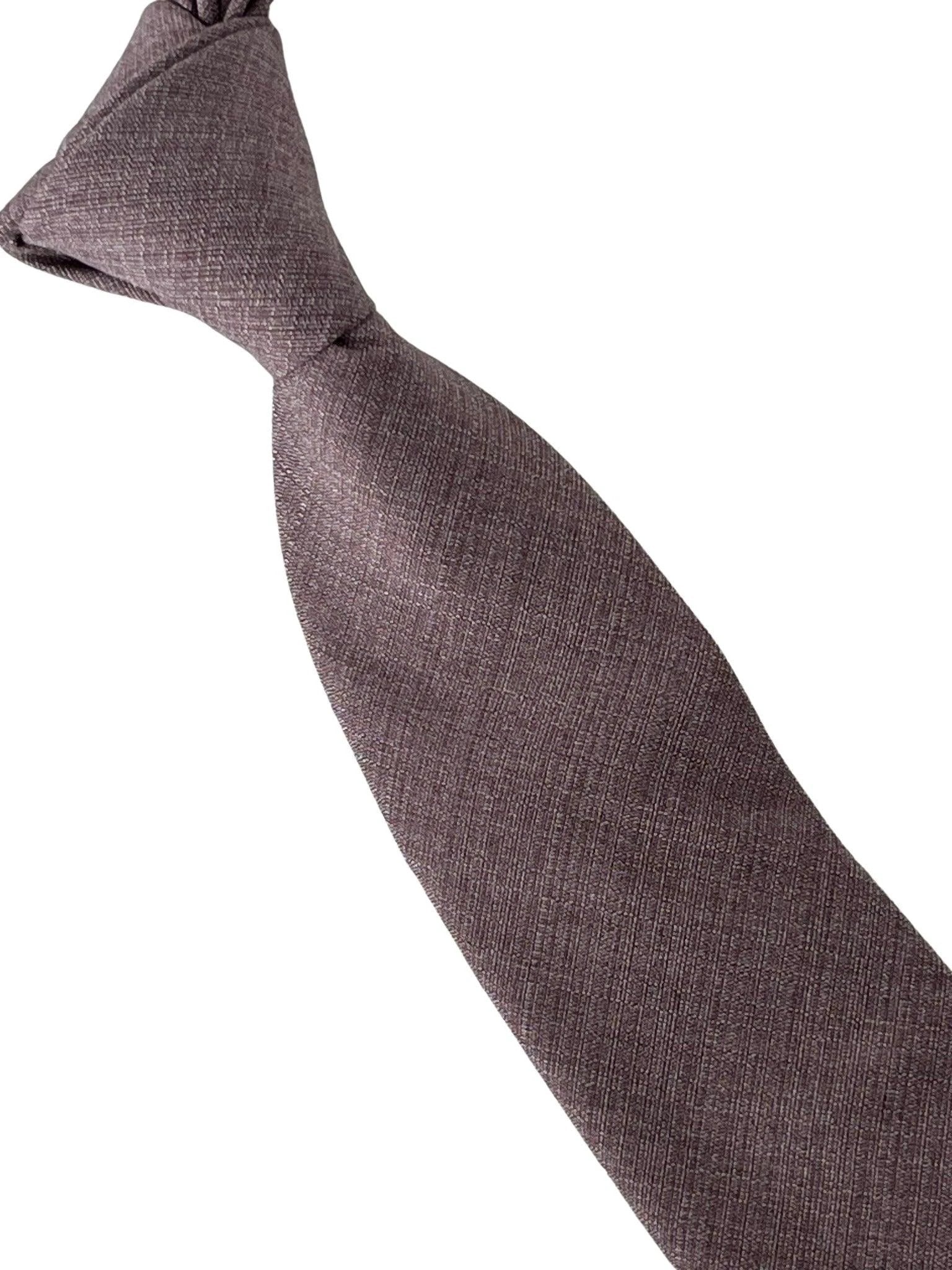 mauve brown bamboo tie by Frederick Thomas Handmade Mens Ties