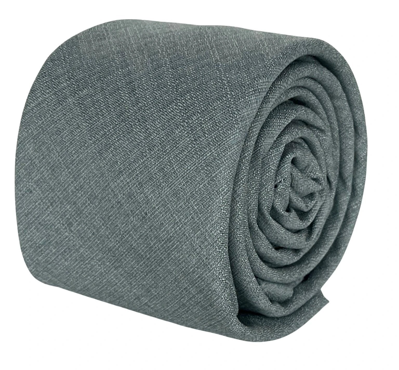 Matching plain sage mint olive green bamboo tie and pocket square set by Frederick Thomas Handmade Mens Ties