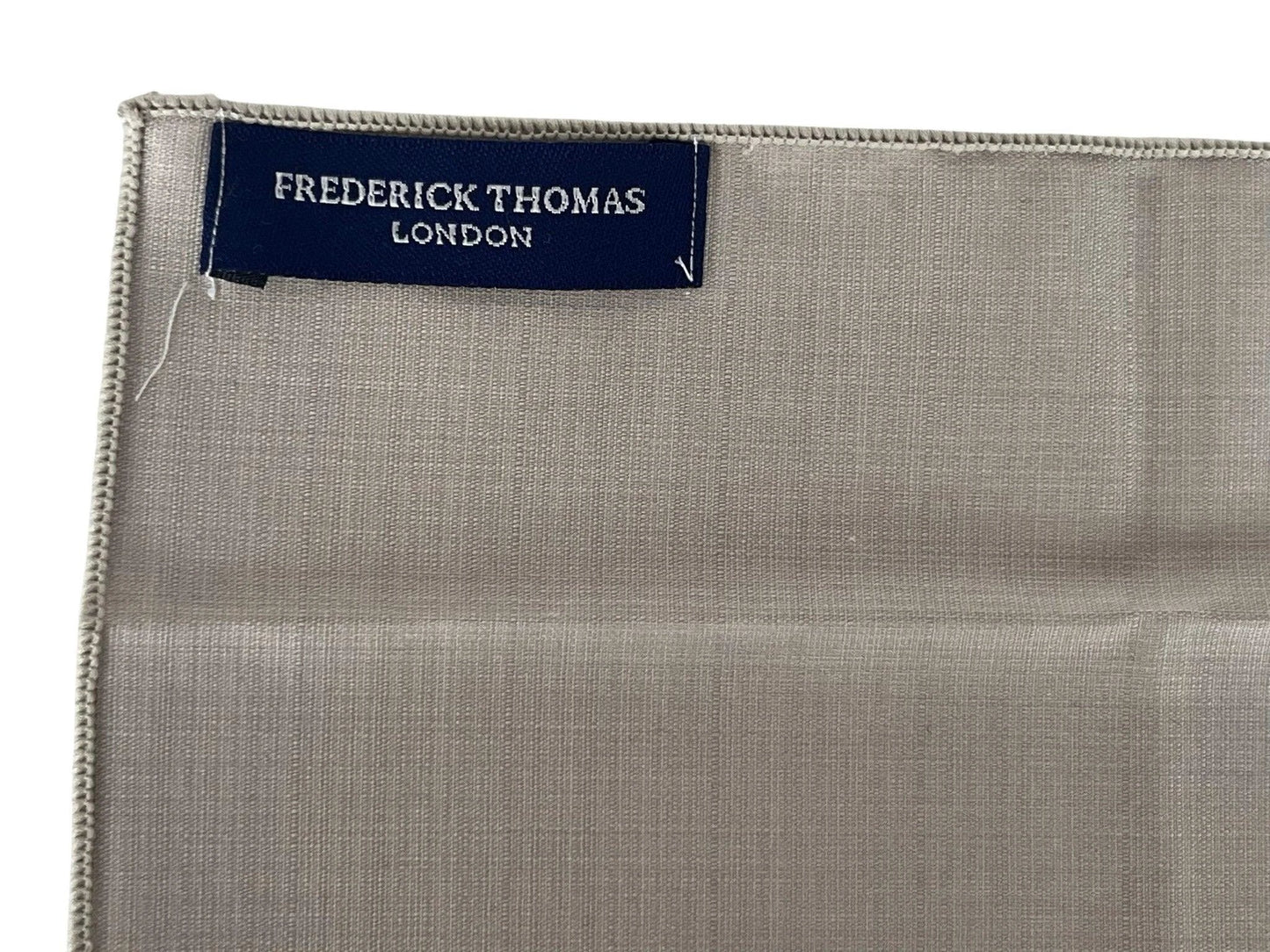 silver light pale grey bamboo pocket square by Frederick Thomas Handmade Mens Ties
