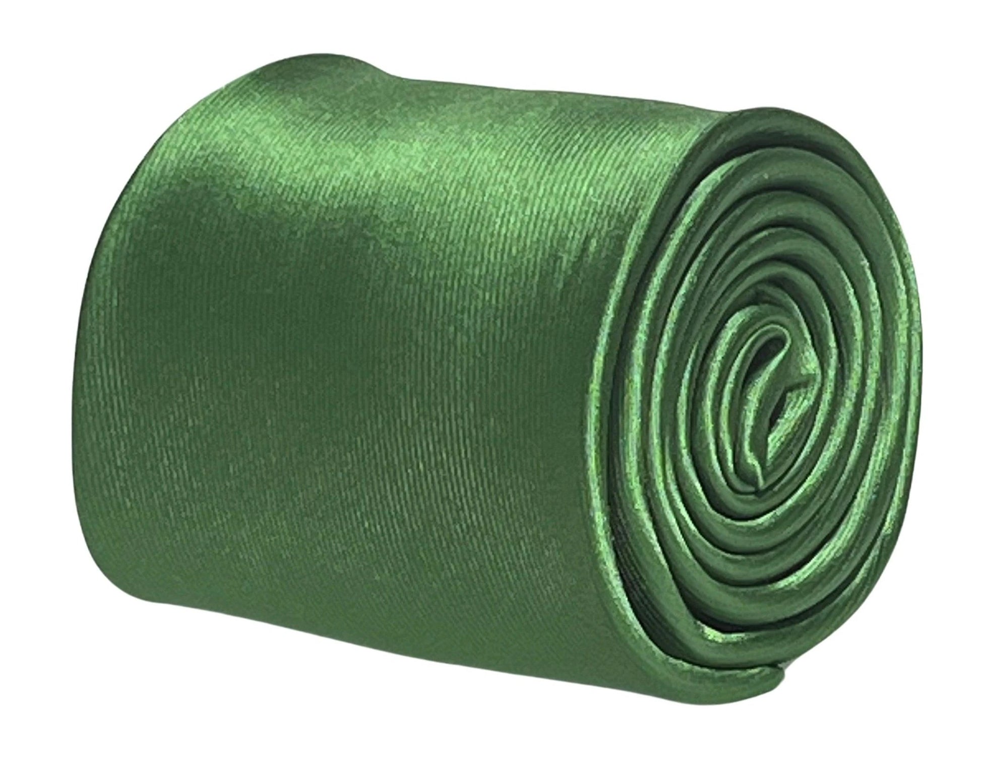 Bright, grass, leaf, lime green plain classic tie by Frederick Thomas Handmade Mens Ties