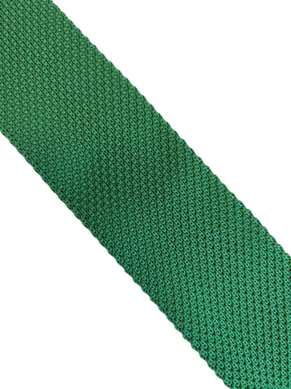 Bright Emerald Green Knitted Tie By Frederick Thomas - Handcrafted Precision For Contemporary Business Attire by Frederick Thomas Handmade Mens Ties