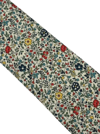 Liberty Style Ditsy Floral English Wildflower Design Tie - Handcrafted Luxury For Garden-Inspired Formal Wear by Frederick Thomas Handmade Mens Ties