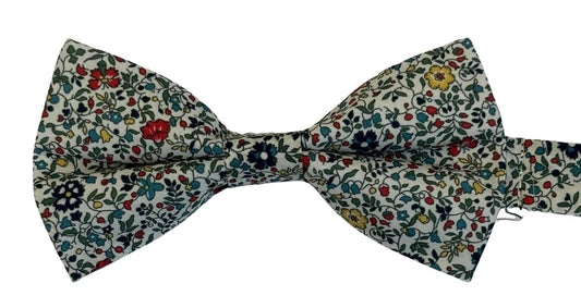 Liberty Style Ditsy Floral English Wildflower Design Adult Bow Tie by Frederick Thomas Handmade Mens Ties