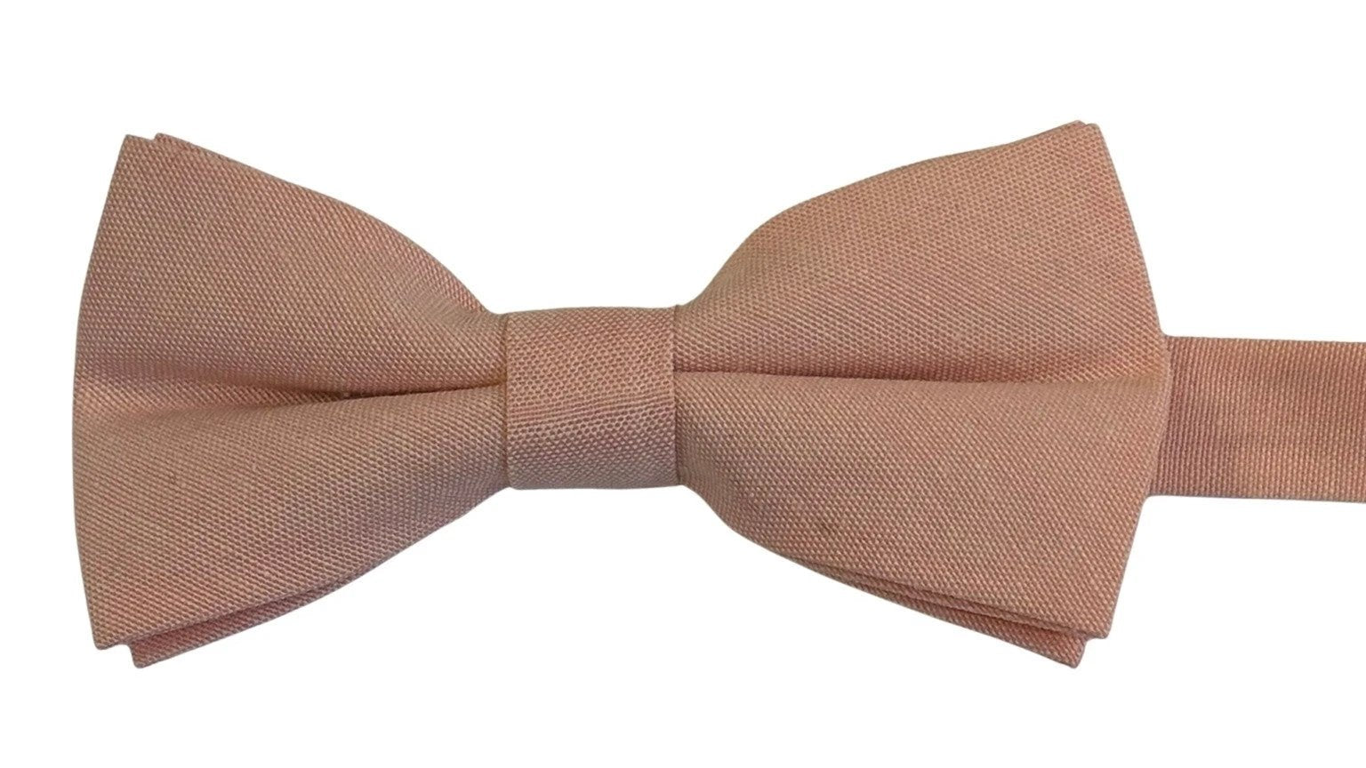 Classic Pink Pale Blush Men's Bow Tie - Elevates Formal And Smart-Casual Attire With Subtle Warmth And Polished Finish by Frederick Thomas Handmade Mens Ties