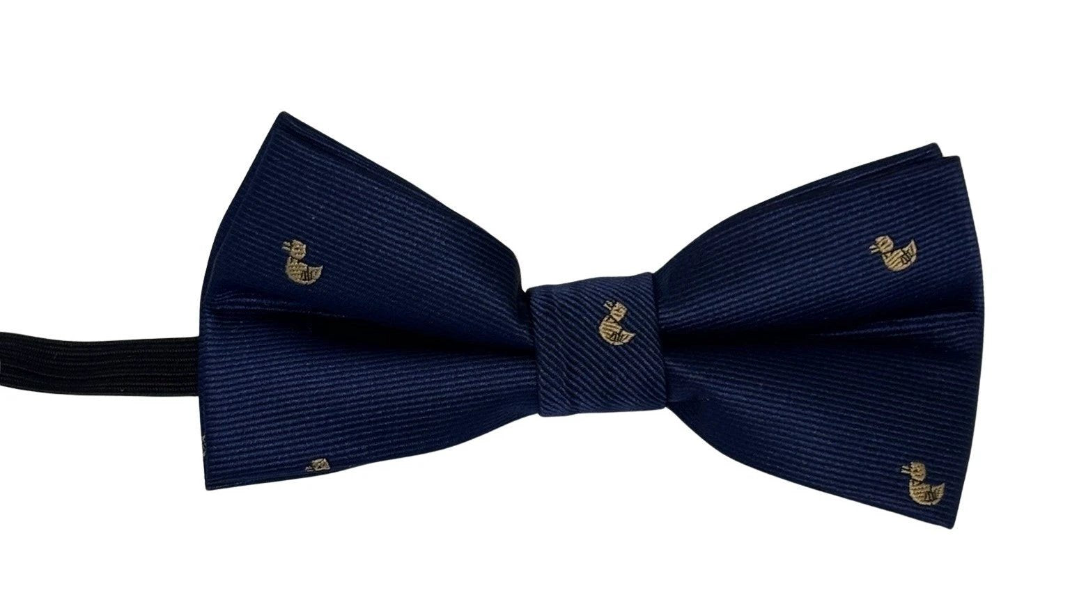 Children's Navy Dark Blue Bow Tie With Cute Duck Print - Playful Finishing Touch For Weddings And Christenings by Frederick Thomas Handmade Mens Ties
