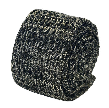 Black and White Speckled Knitted Tie by Frederick Thomas by Frederick Thomas Handmade Mens Ties