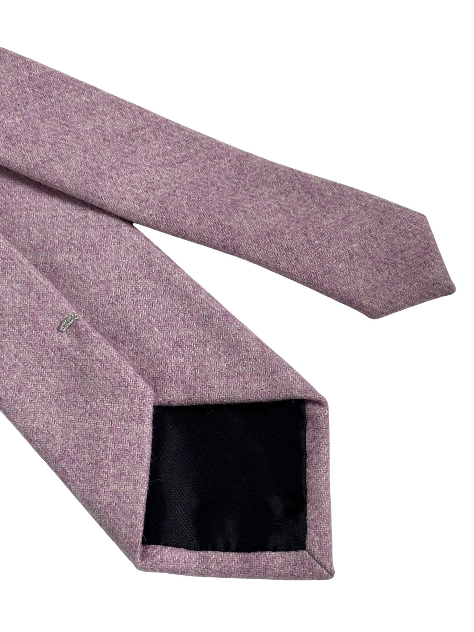 Light Purple Lavender Plain Wool Tie by Frederick Thomas Handmade Mens Ties