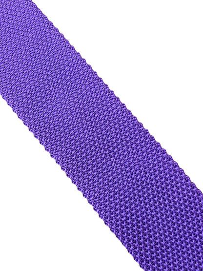 Bright Purple Knitted Men's Necktie - Handmade by Frederick Thomas by Frederick Thomas Handmade Mens Ties