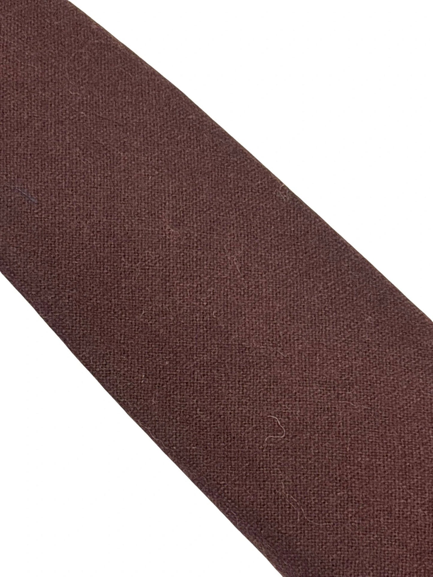 Frederick Thomas Handmade 100 Percent Wool Men's Tie In Dark Chocolate Brown - Timeless Luxury Handcrafted Finish by Frederick Thomas Handmade Mens Ties