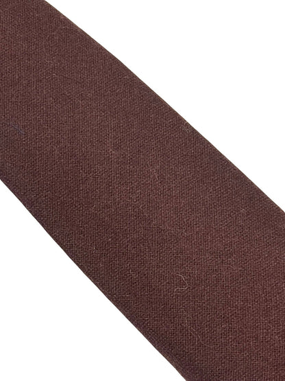 Frederick Thomas Handmade 100 Percent Wool Men's Tie In Dark Chocolate Brown - Timeless Luxury Handcrafted Finish by Frederick Thomas Handmade Mens Ties