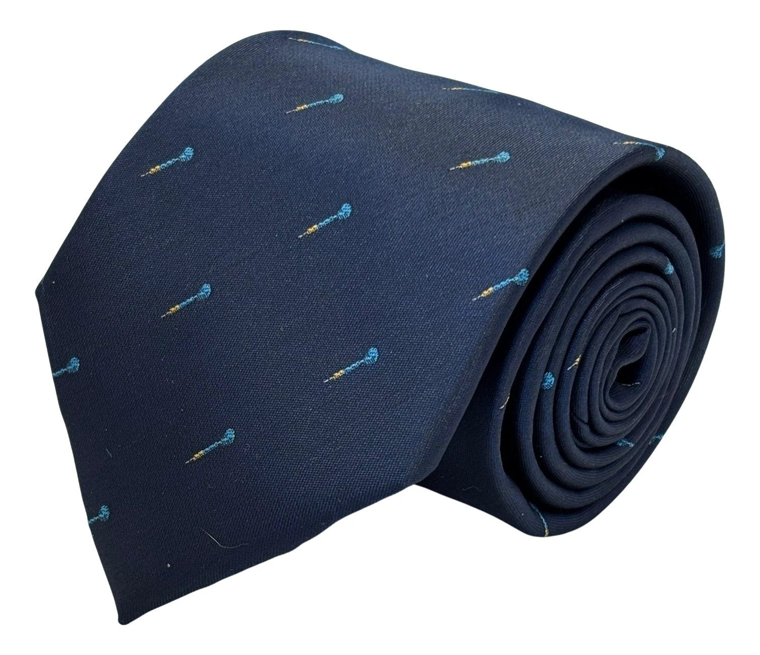 Frederick Thomas Handmade Navy Tie With Dart Pattern for Men by Frederick Thomas Handmade Mens Ties