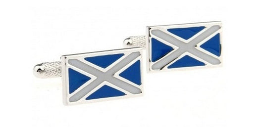 St Andrew's Scottish cross cufflinks by Frederick Thomas Handmade Mens Ties