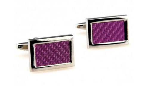pink and silver patterned cufflinks by Frederick Thomas Handmade Mens Ties