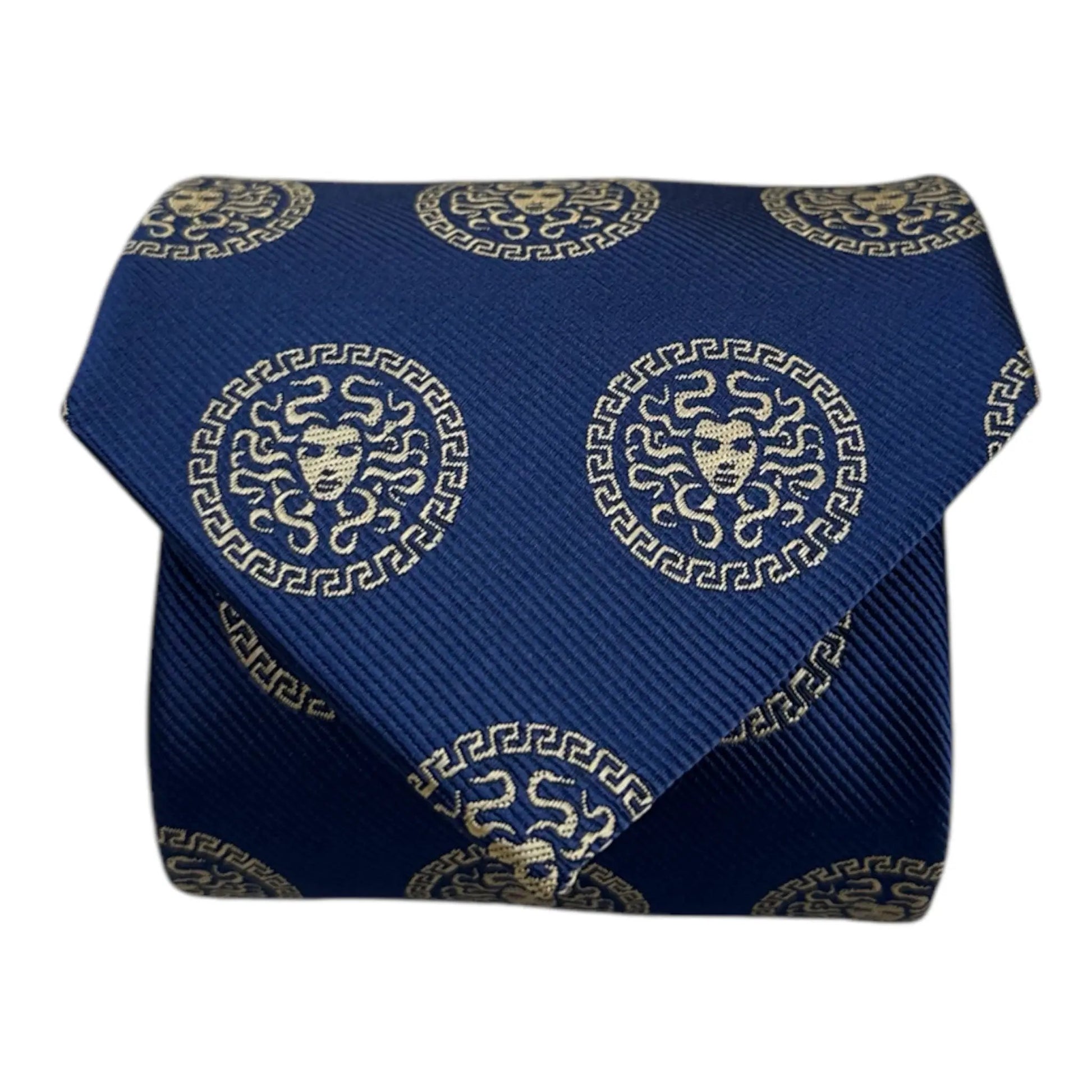 Medusa Tie Blue & Gold by OFL Ties