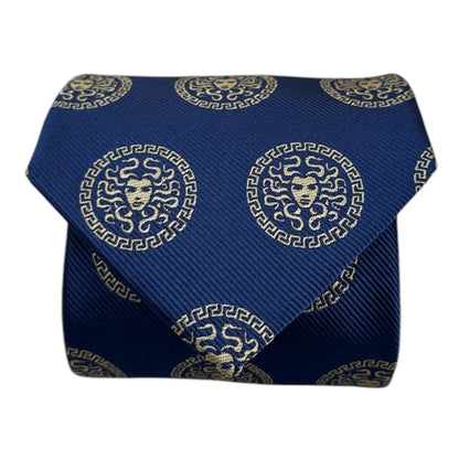 Medusa Tie Blue & Gold by OFL Ties