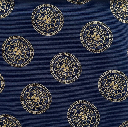 Medusa Tie Blue & Gold by OFL Ties
