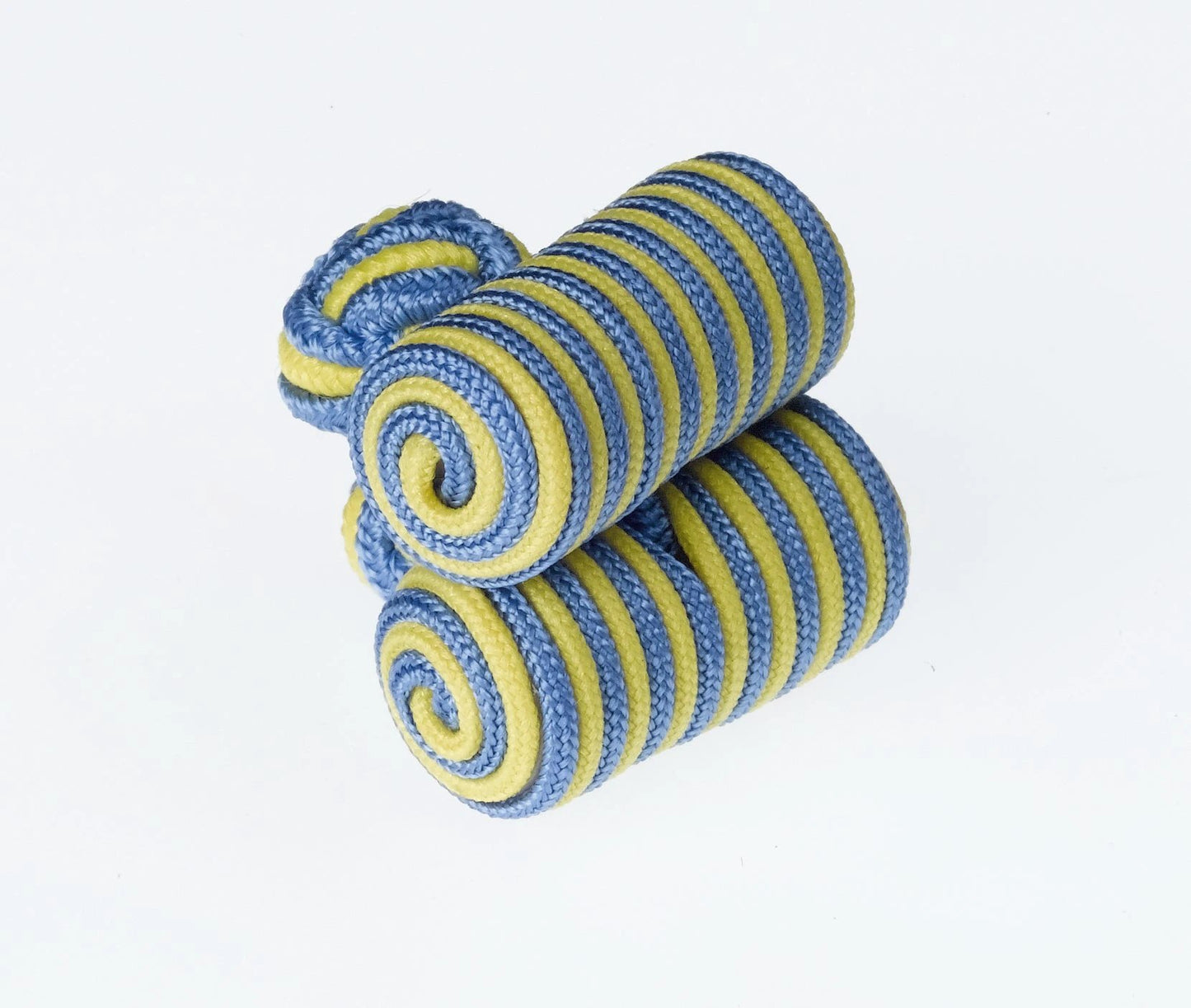 Blue And Yellow Barrel Cufflinks By Ringhart Shirting Fabrics by Ringhart Shirting Fabrics