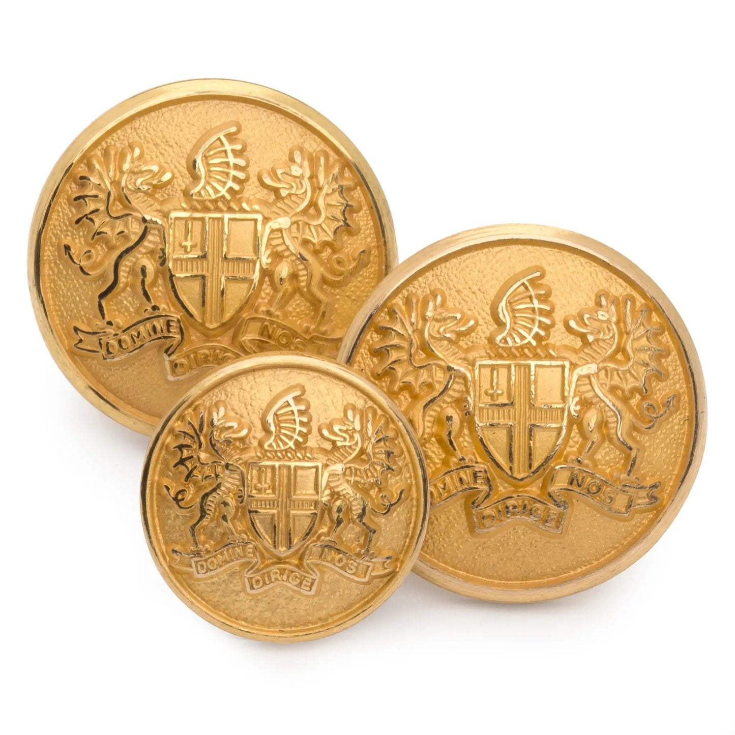 City Of London Blazer Button Set In Gold by Benson & Clegg