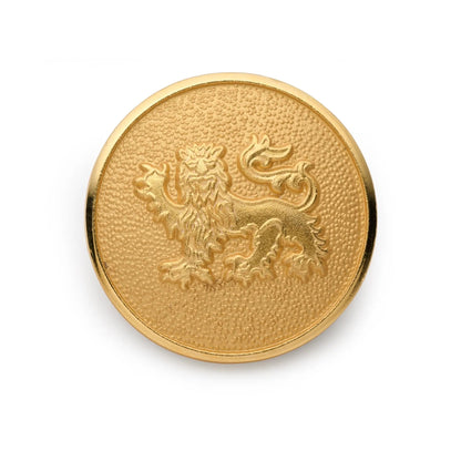 Lion Passant Guardant Blazer Button Set In Gold by Benson & Clegg
