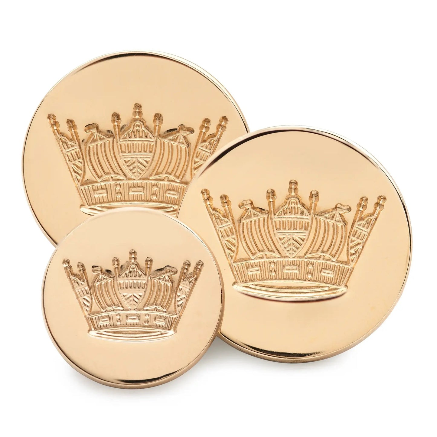 Naval Coronet Blazer Button Set In Gold by Benson & Clegg