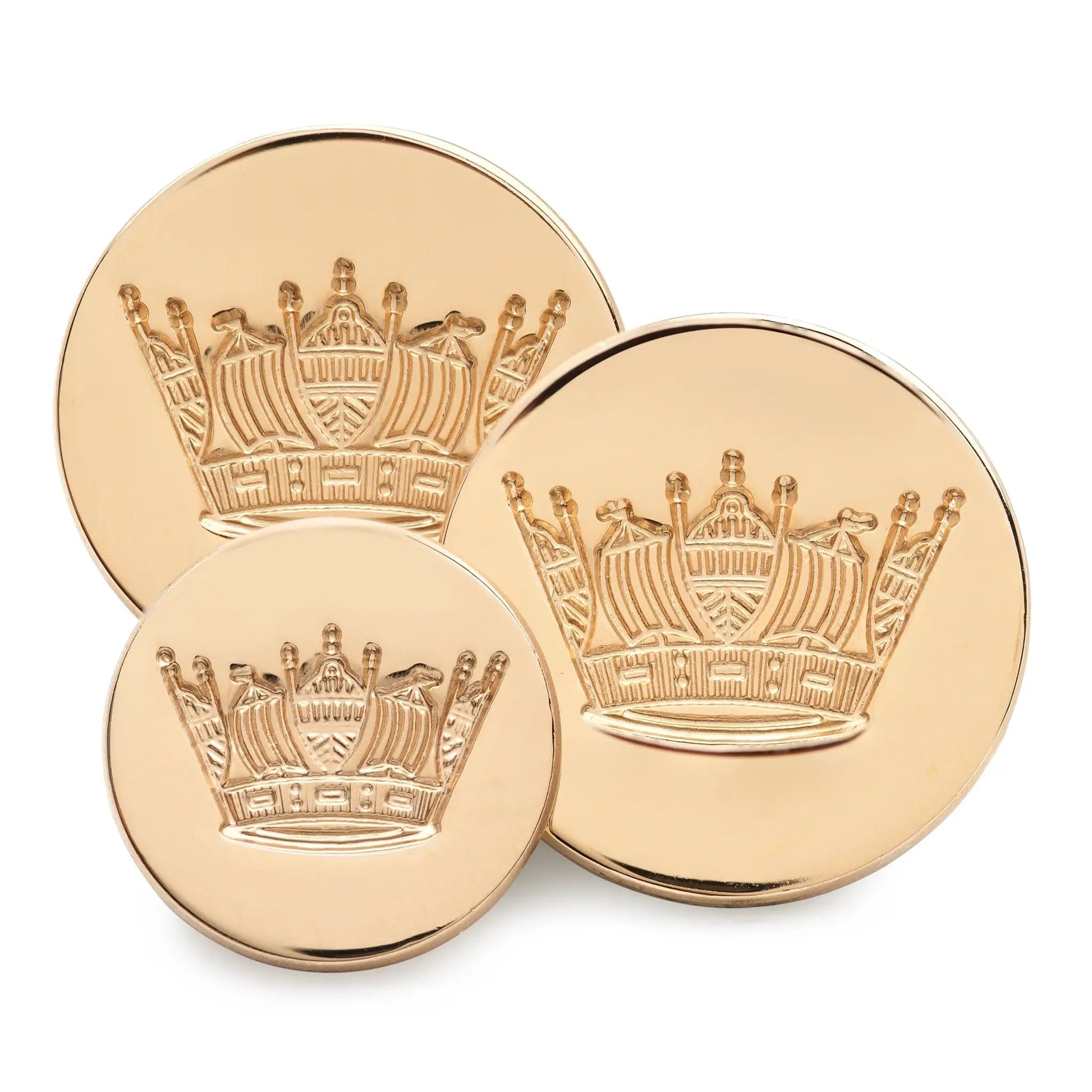 Naval Coronet Blazer Button Set In Gold by Benson & Clegg