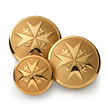 Maltese Cross Blazer Button by Benson & Clegg