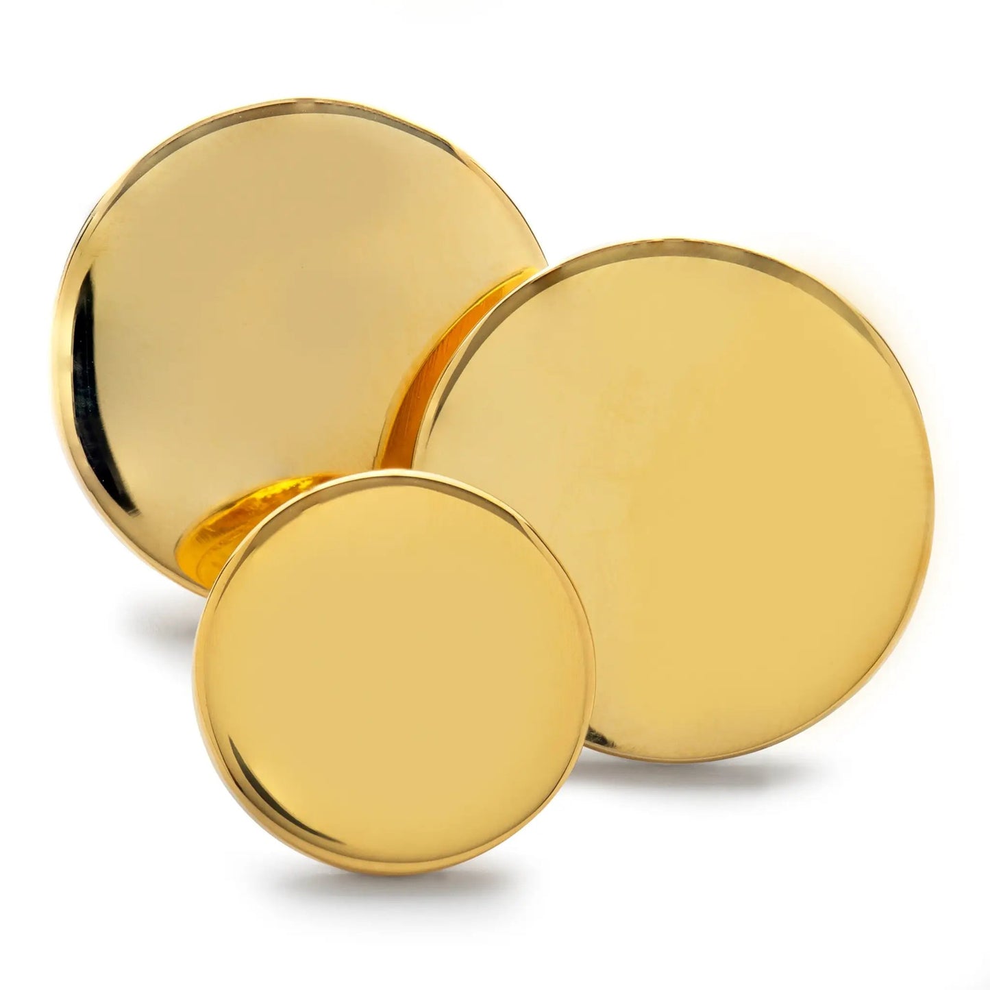 Polished Gold Blazer Button Set by Benson & Clegg