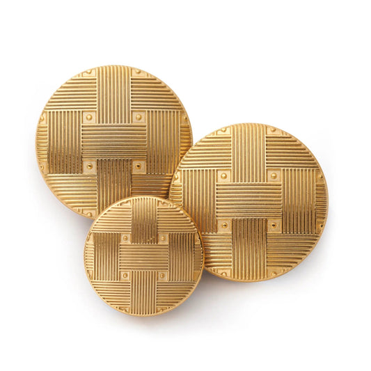 Coarse Weave Blazer Button by Benson & Clegg