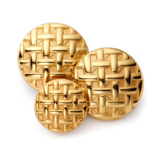 Tartan Weave Blazer Button Set by Benson & Clegg