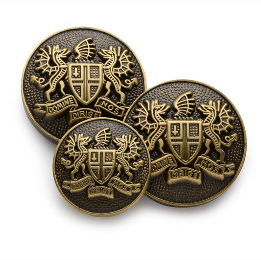 City Of London Blazer Button In Bronze by Benson & Clegg
