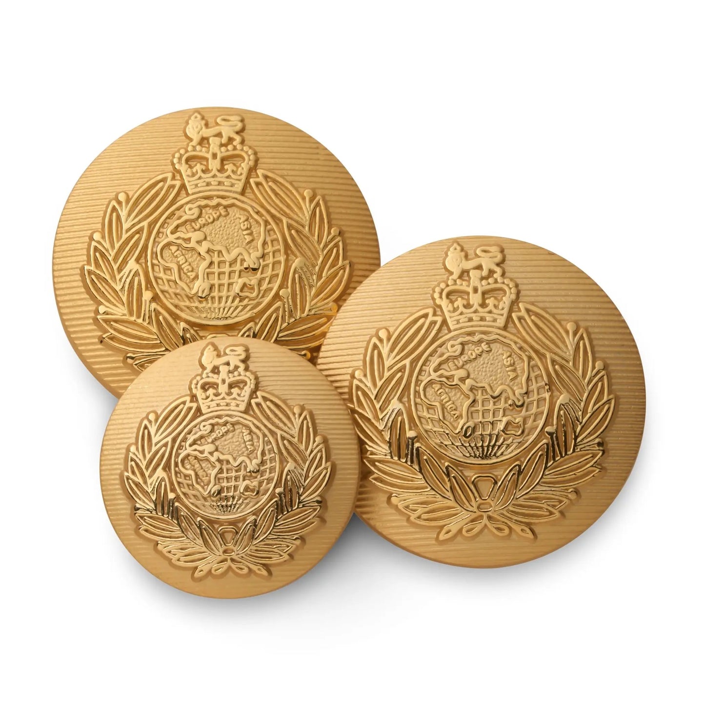 Royal Marines Blazer Button In Gold by Benson & Clegg