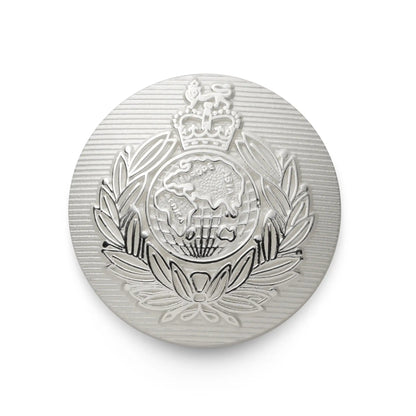 Royal Marines Blazer Button Set In Silver by Benson & Clegg