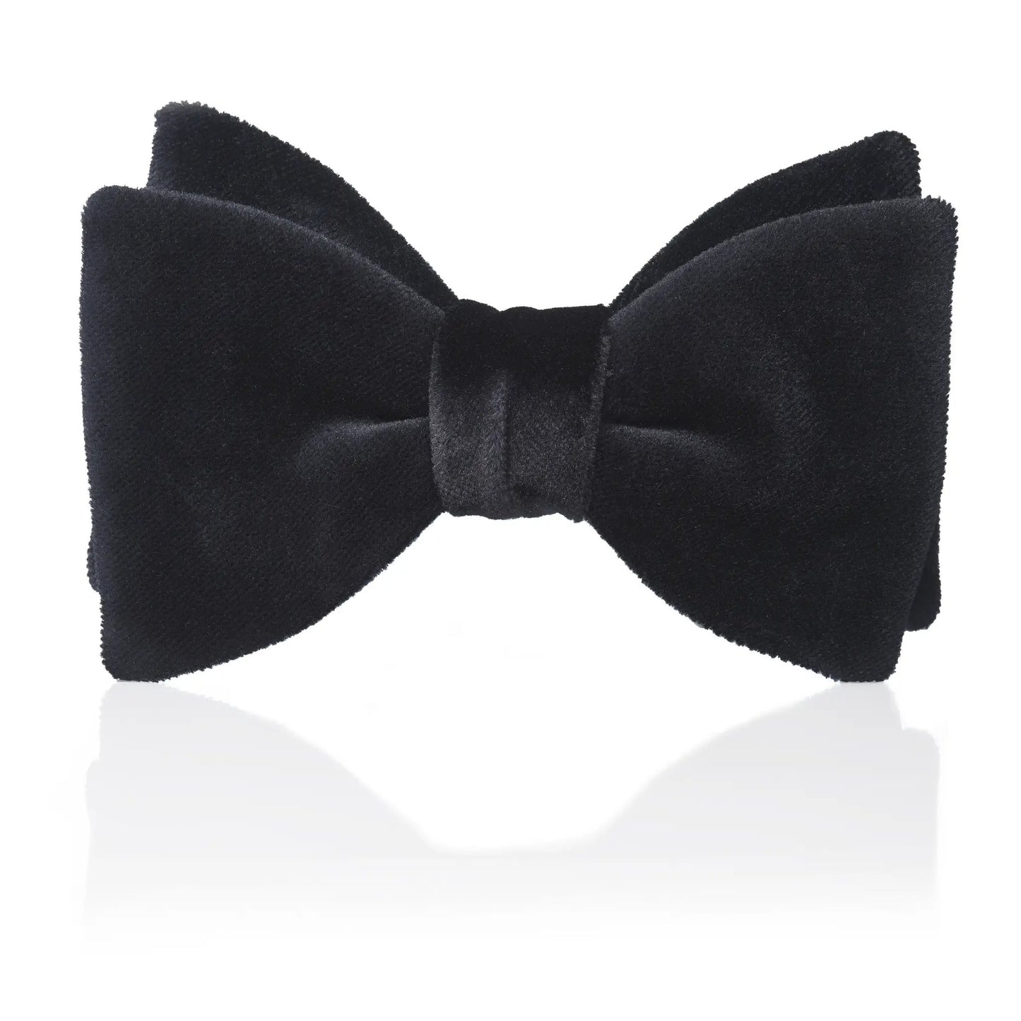 Black Velvet Pre-Tied Bow Tie by Benson & Clegg