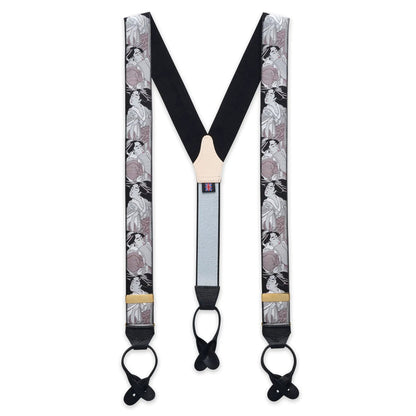 Japanese Lady Limited Edition Luxury Braces by Benson & Clegg