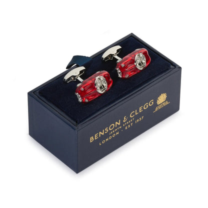 Crimson Racer Cufflinks by Benson & Clegg