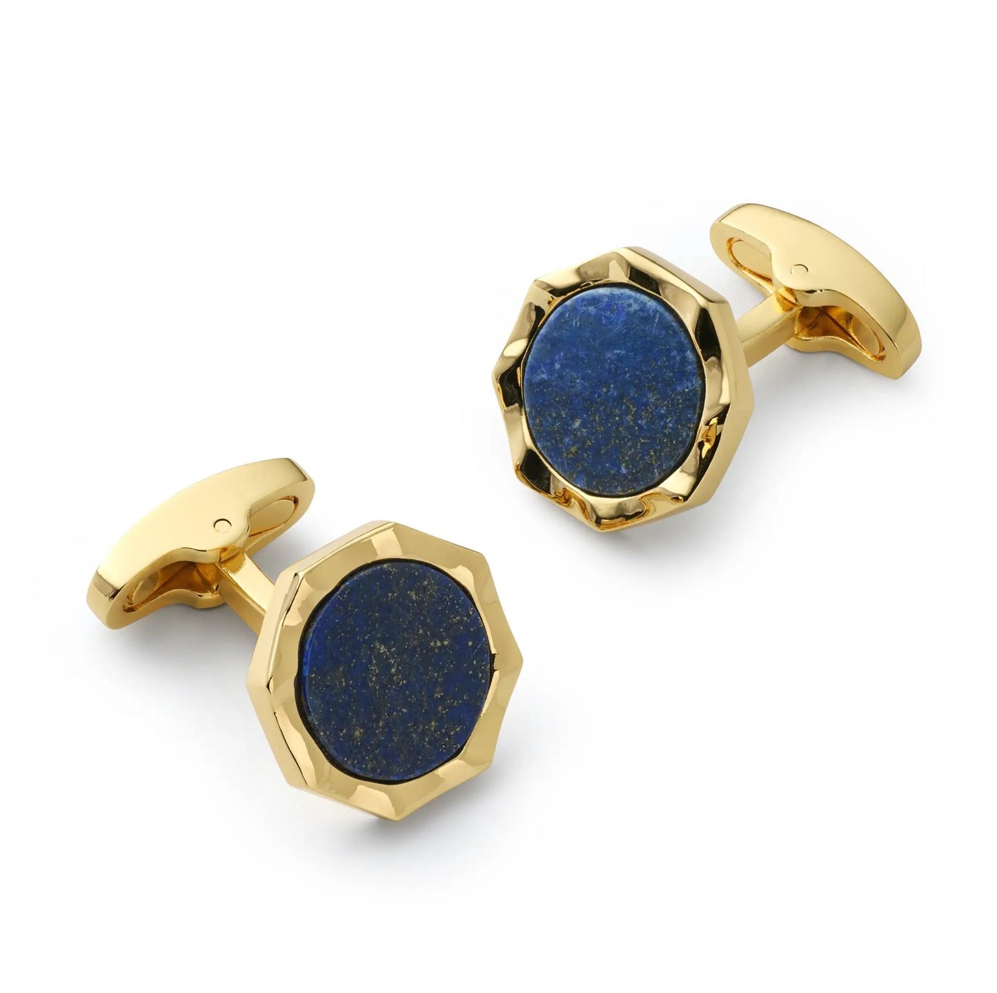 Signet Cufflinks In Lapis Lazuli by Benson & Clegg