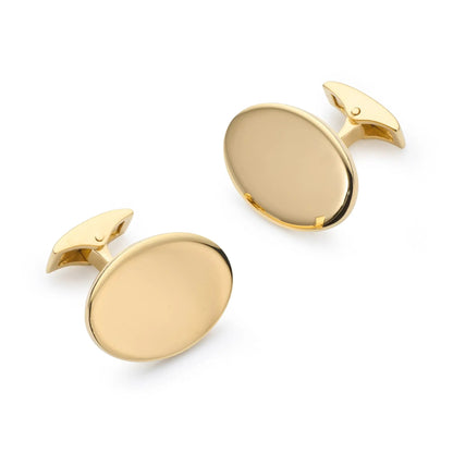 Sterling Silver British Hallmarked Cufflinks With 22ct Gold by Benson & Clegg