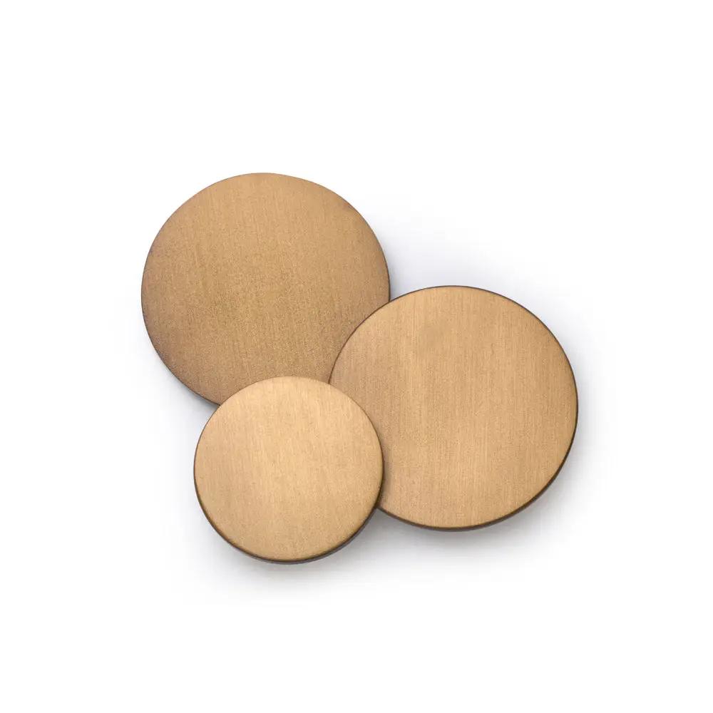 Brushed Bronze Blazer Button Set by Benson & Clegg