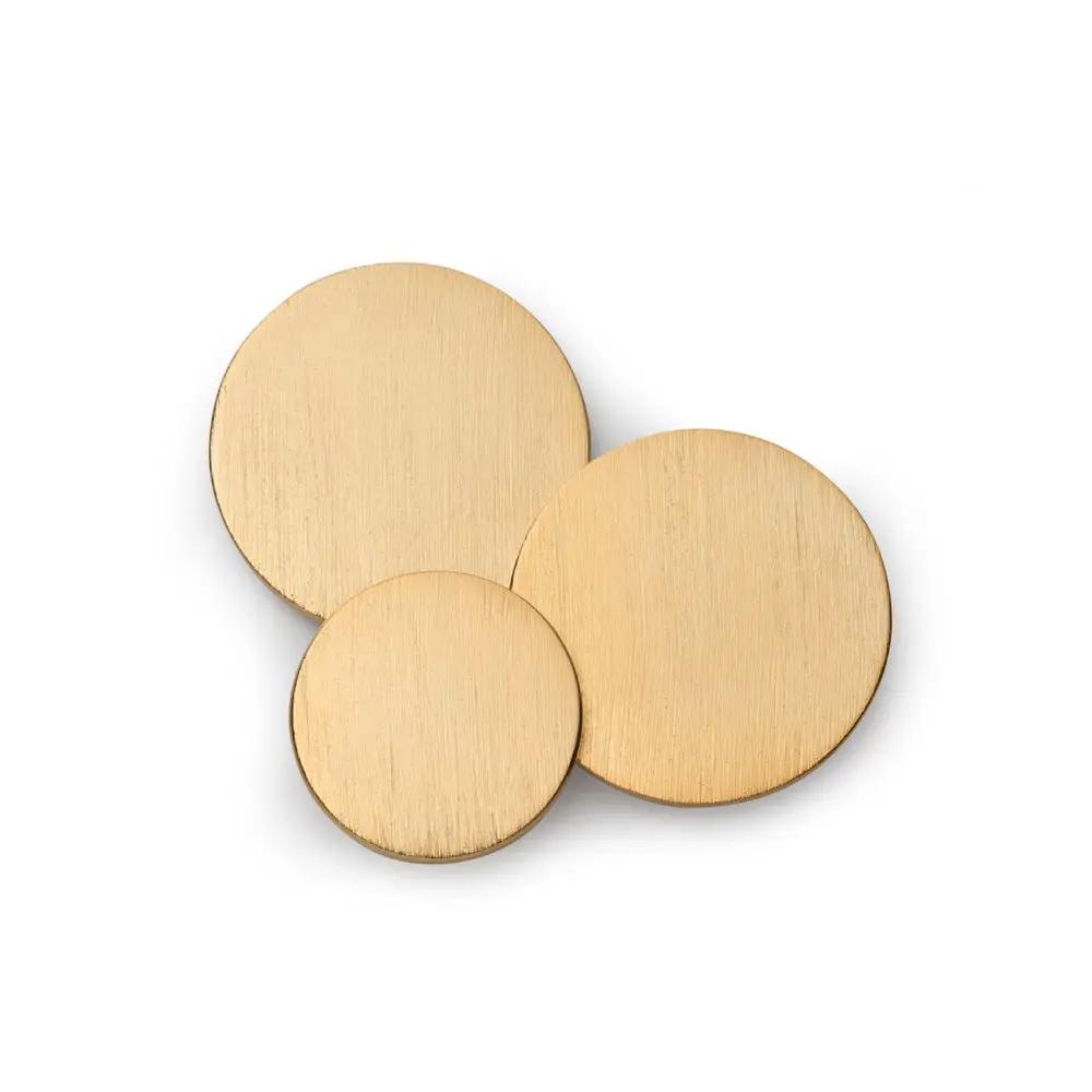 Brushed Gold Blazer Button Set by Benson & Clegg