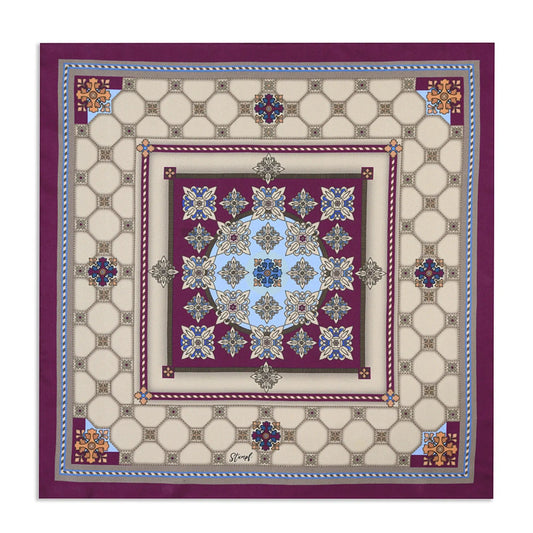 Benson And Clegg Silk Pocket Square Dorota Stumpf Collection Limited Edition Exclusive by Benson & Clegg