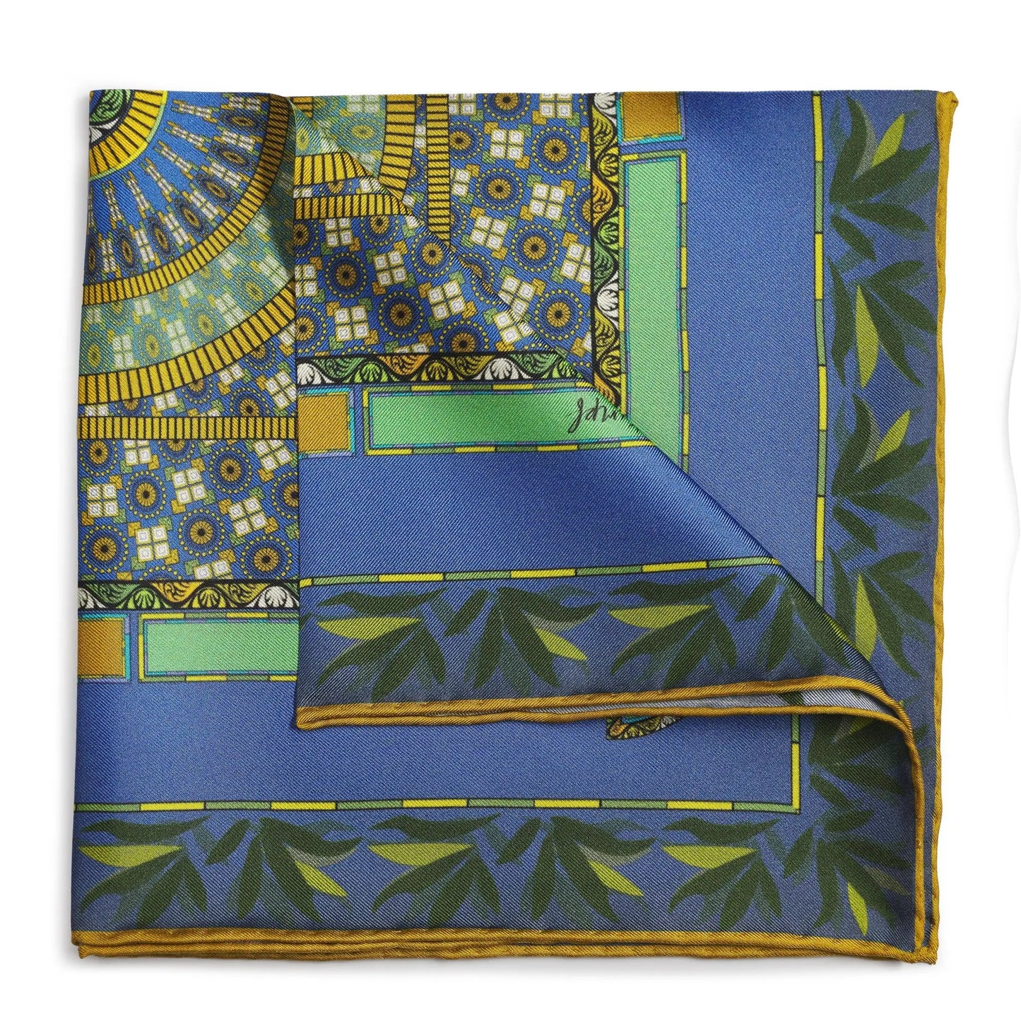 Criterion Bar Geometric Pocket Square by Benson & Clegg