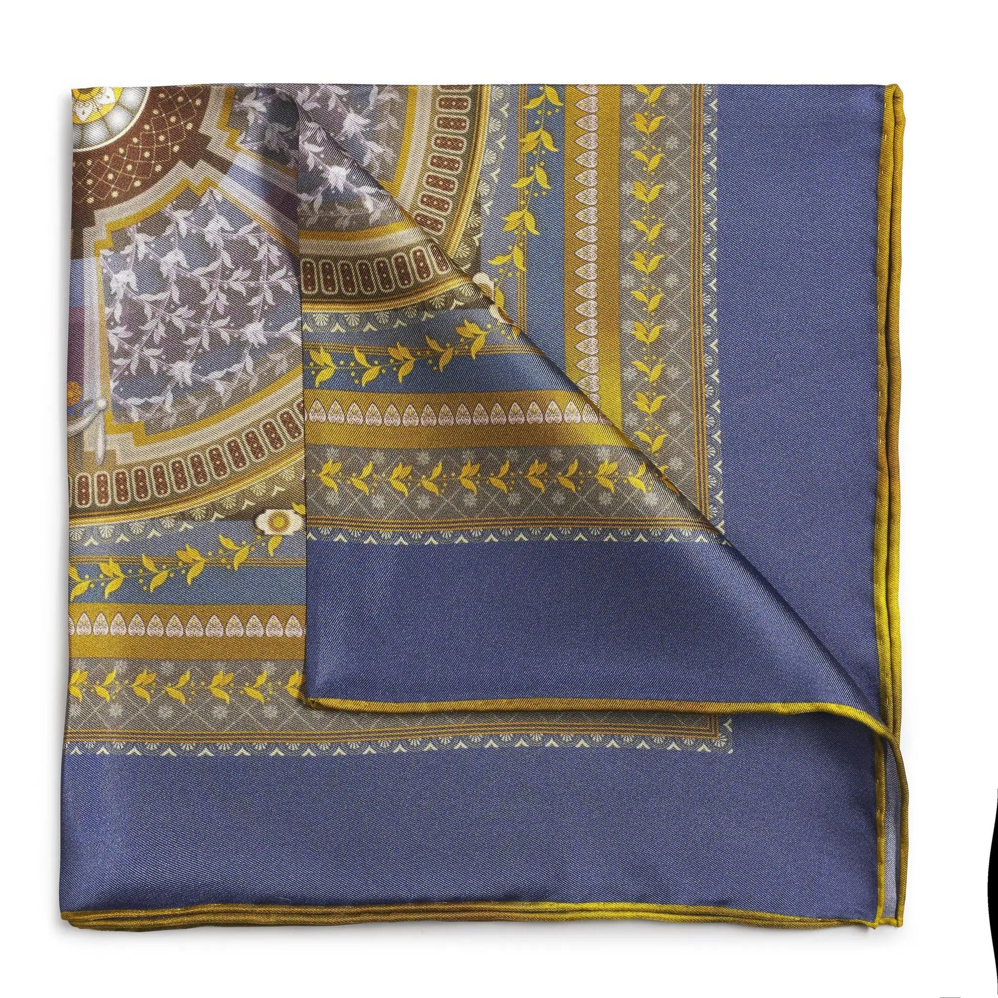 Criterion Theatre Blue Pocket Square by Benson & Clegg