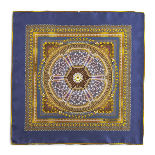 Criterion Theatre Blue Pocket Square by Benson & Clegg