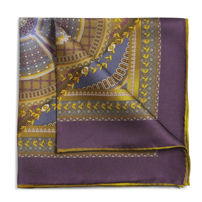 Criterion Theatre Purple Pocket Square by Benson & Clegg