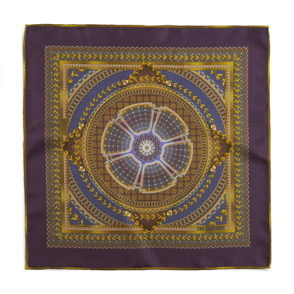 Criterion Theatre Purple Pocket Square by Benson & Clegg
