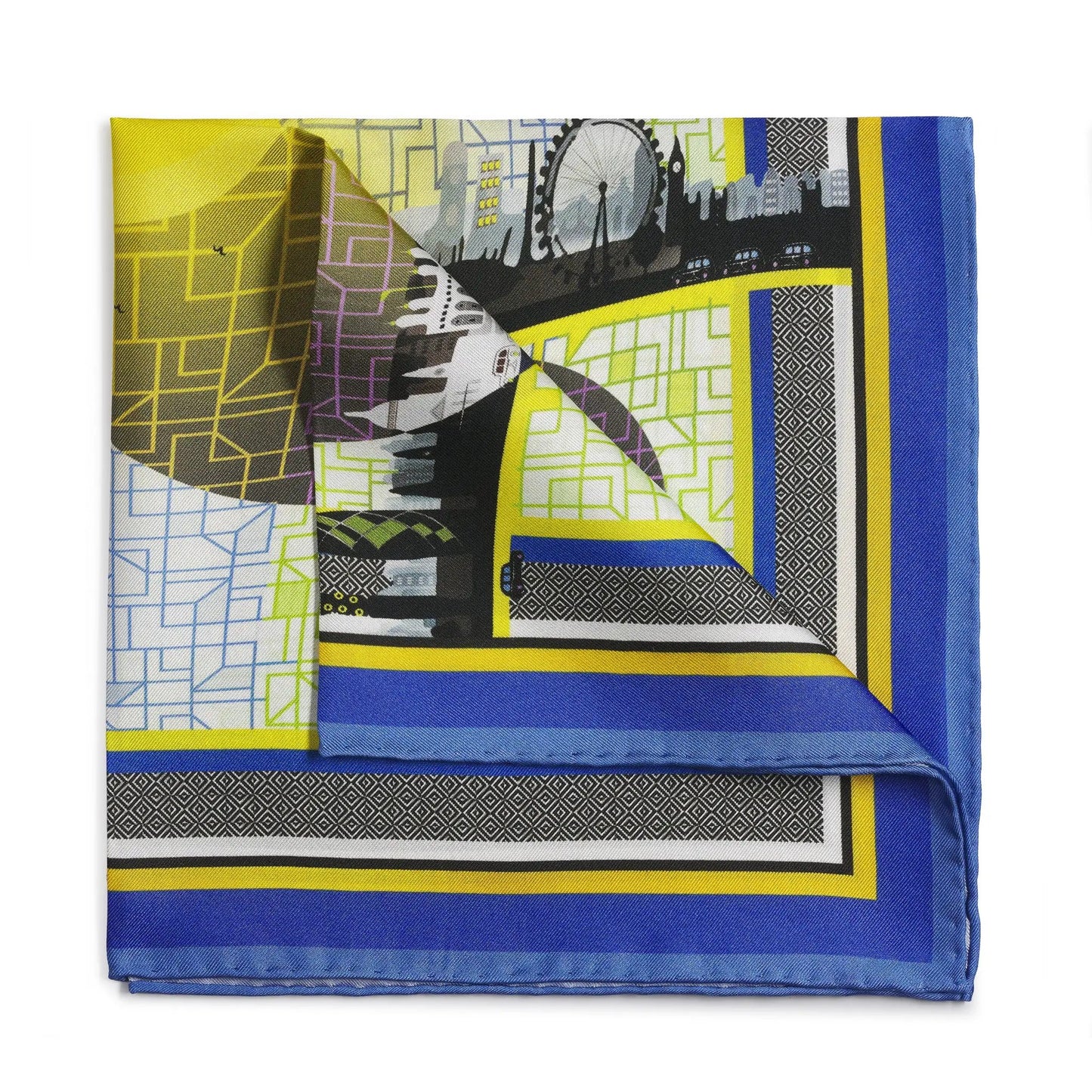 London's Calling Pocket Square by Benson & Clegg