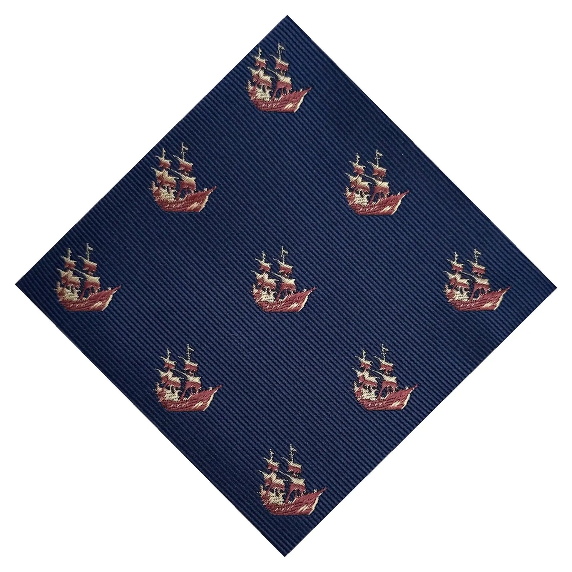Nautical Sailing Ship Pocket Square by OFL Ties