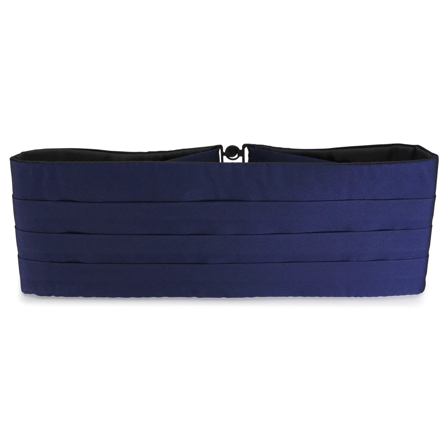 Navy Satin Silk Cummerbund by Benson & Clegg